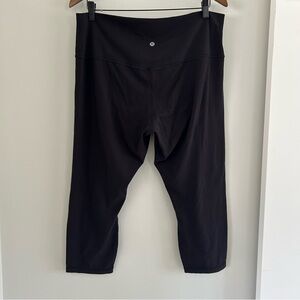 Lululemon Black Align High-Rise 21” Crops Size 16